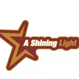 A shining light pin badges